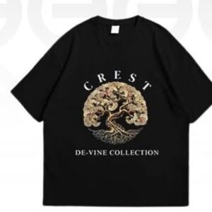 CREST DE-VINE BLACK TEE