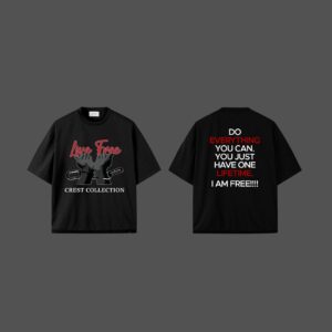 CREST LIVE FREE BLACK TEE