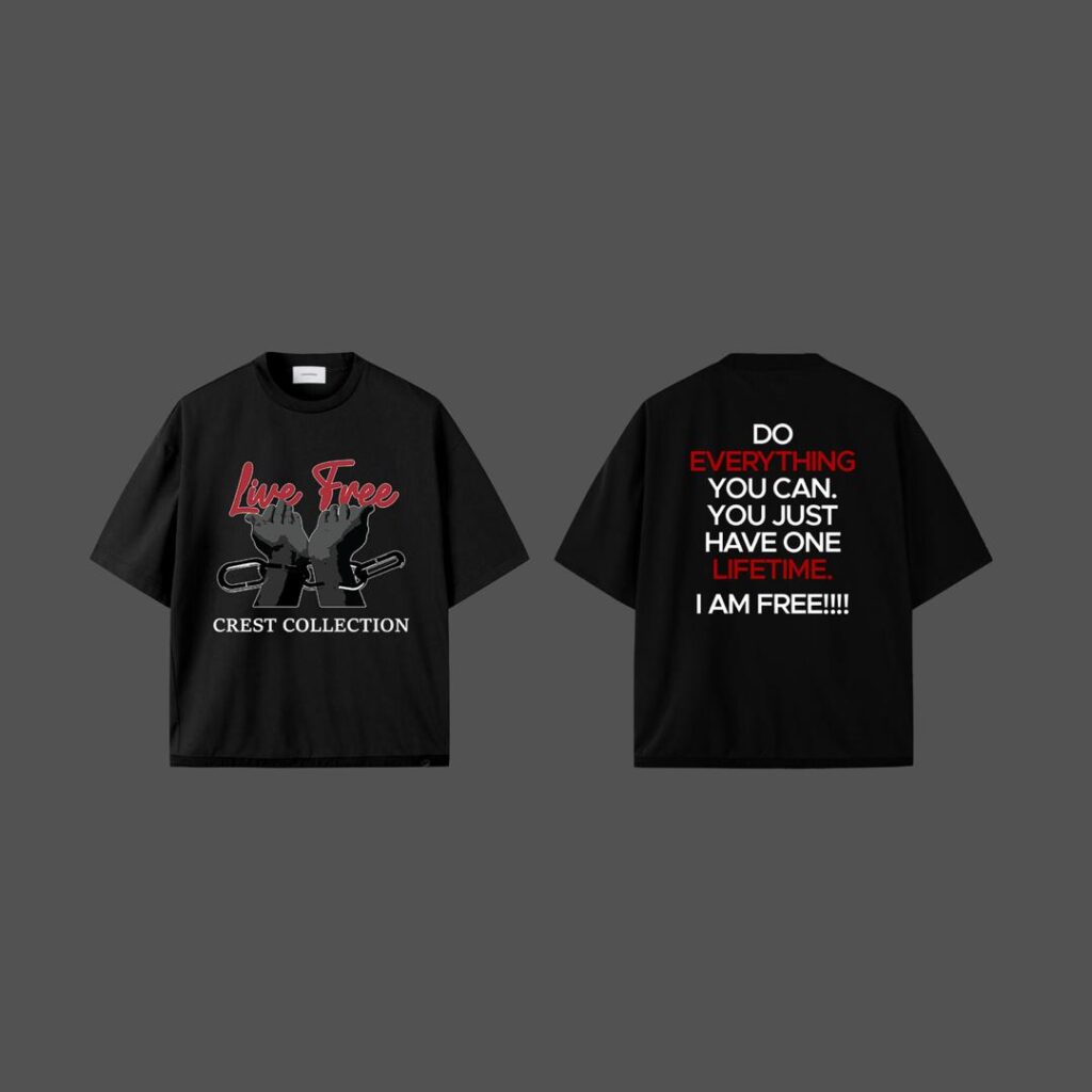 CREST LIVE FREE TEE