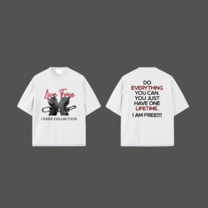 CREST LIVE FREE WHITE TEE