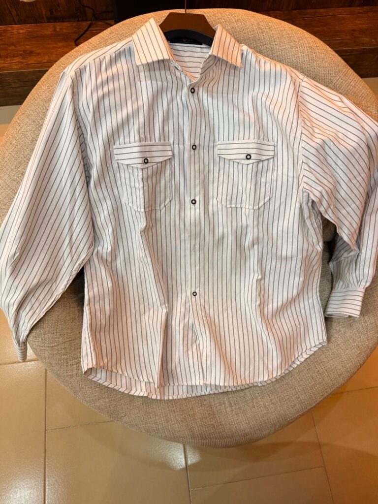 CREST STRIPPED SHIRT